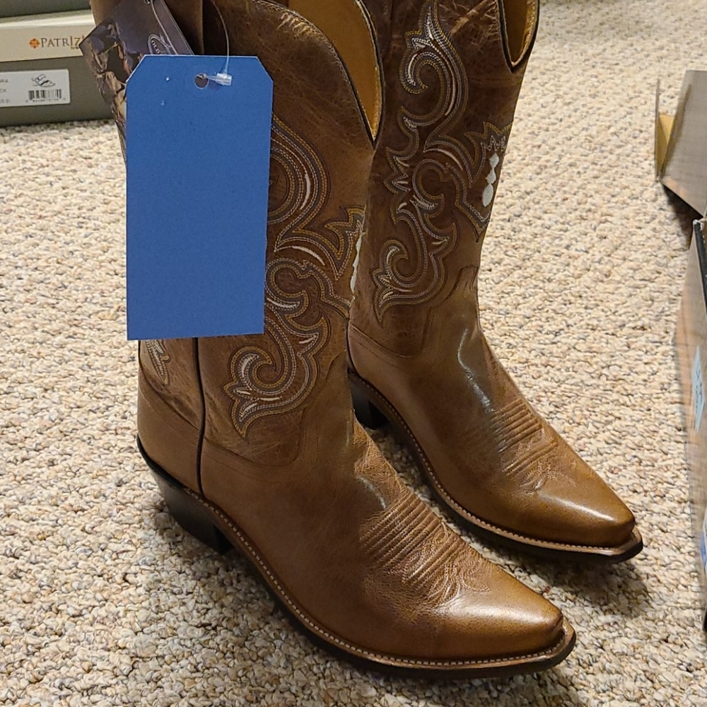 Old west all leather cowboy boots